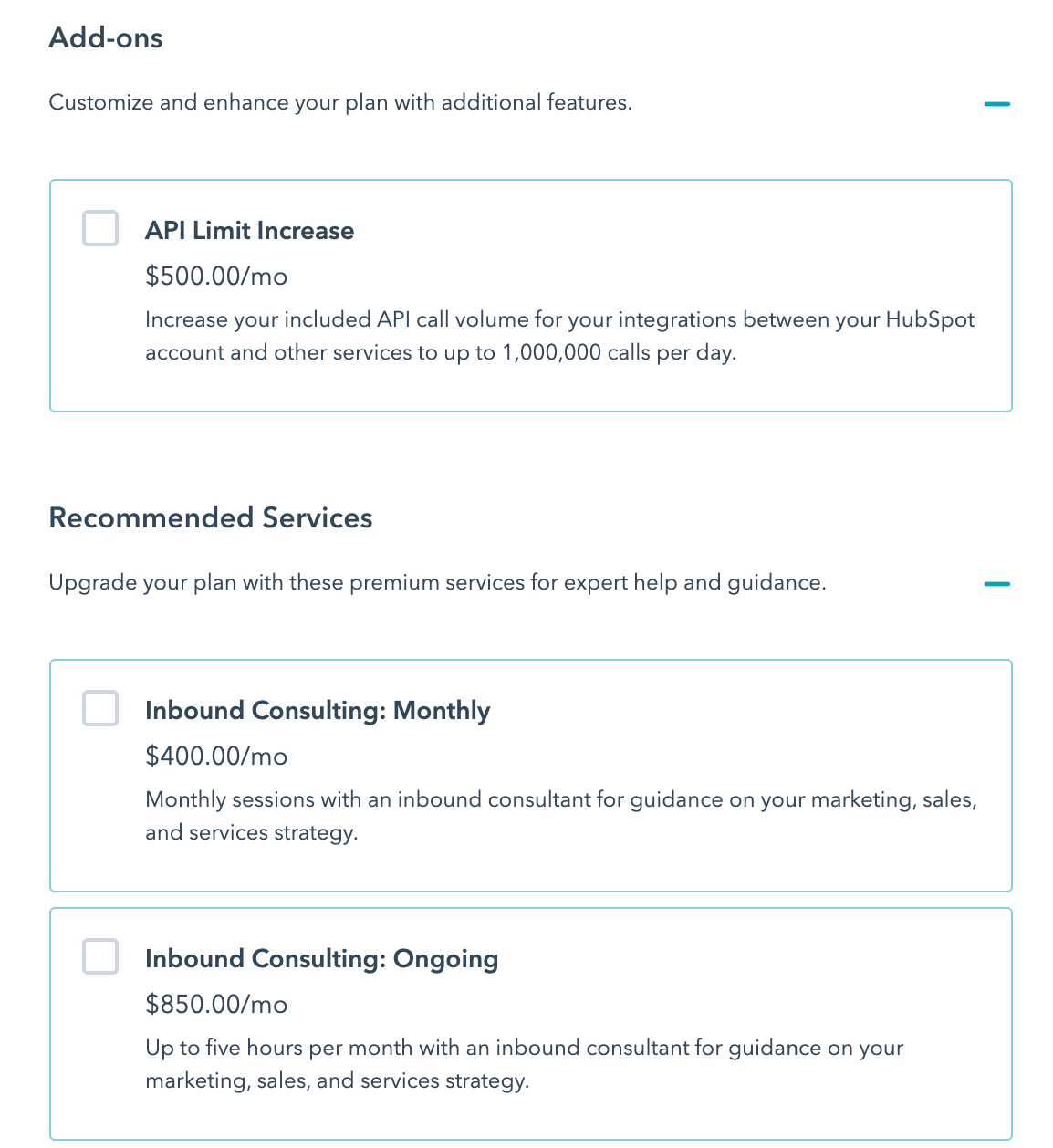 hubspot pricing