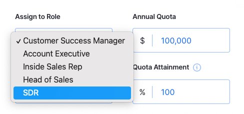 choose sales role