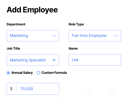 add employee to hiring plan