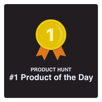 Product Hunt Product of the Day Badge
