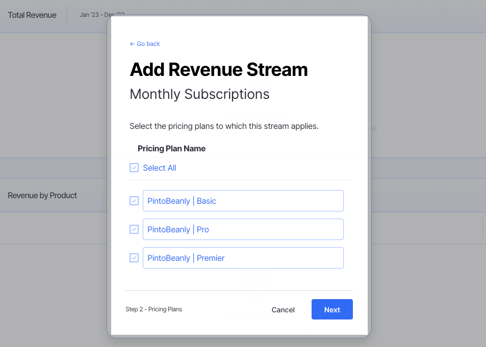 add subscription plans to revenue stream