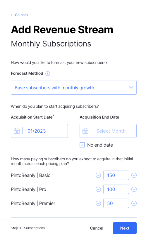 adding details to revenue stream